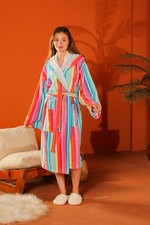 Rainbow Towel Bathrobe for