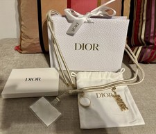 Dior Phone Strap Cord Lanyard With Charms VIP Gift White & Gold