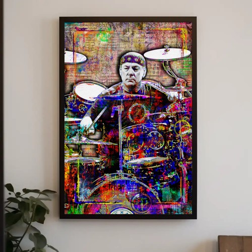 Neil peart rush 27x40in poster - neil,