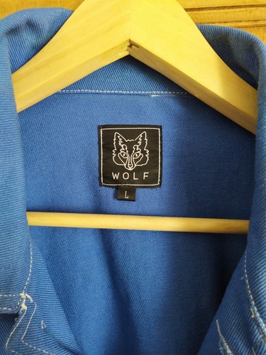 Wolf french chore jacket blue - french,