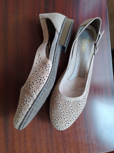 Ladies reiker beige flat shoes - reiker,