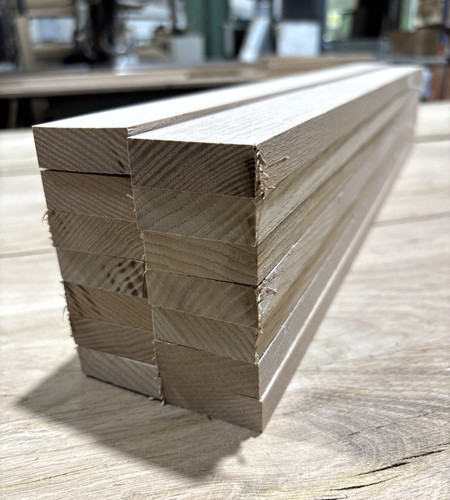 Planed ash hardwood offcuts - planed,