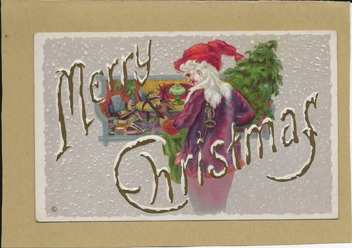 Christmas purple robe lady - purple,