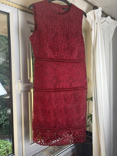 Zara beautiful red sleeveless - zara,