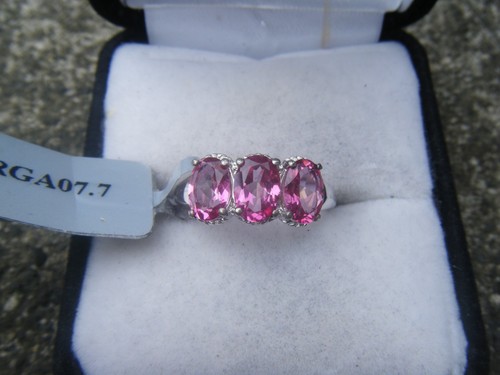 Mystic pink topaz - mystic, silver