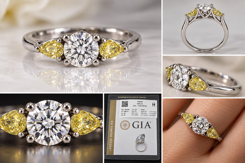 Natural diamond platinum - natural,