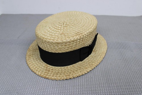 Vintage cavanagh straw boater - straw,