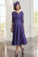 Condici Full Skirted Lace Amarena Purple Dress Size 14