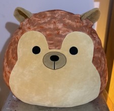 Large Hedgehog Squishmallow Hans 16”|40cm, Soft Toy Hedgehog Plush retired rare