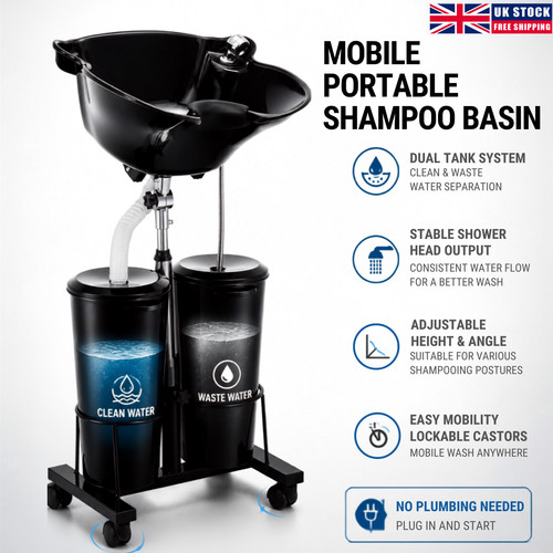 Mobile shampoo basin - mobile,