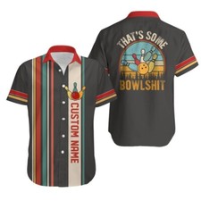 Personalized Retro Bowling Hawaiian Shirt 3D Summer Beach Shirt For Men Women