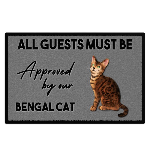 Personalised bengal cat floor - bengal,