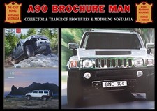 2 x HUMMER H2/H3 UK MARKET CAR SALES BROCHURES PRICELIST LARGE COLLECTORS BOOKS