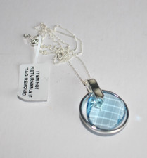 STERLING SILVER 925 TJC Swarovski Element 4-in-1 Interchangeable NECKLACE - NWT