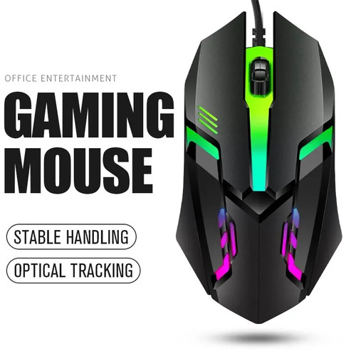 Led gaming mouse usb wired - led,