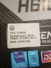 Intel Core i5 8400, ASUS PRIME H310M-E, 8GB Corsair RAM - Parts for Gaming PC