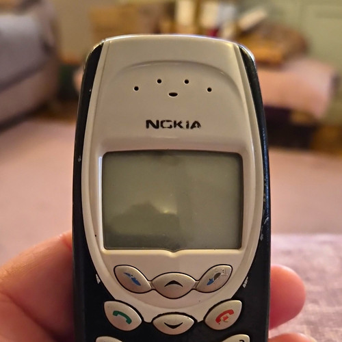 Nokia 3410 black - black/grey, vintage
