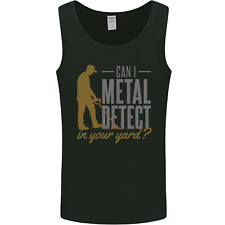 Can I Metal Detect Funny Detecting Detector Mens Vest Tank Top