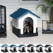 PawHut Dog Kennel for Outside Plastic Dog House