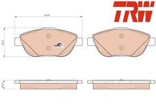 FRONT BRAKE PADS SET GDB1926