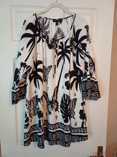 Beautiful black cream tunic - beautiful,