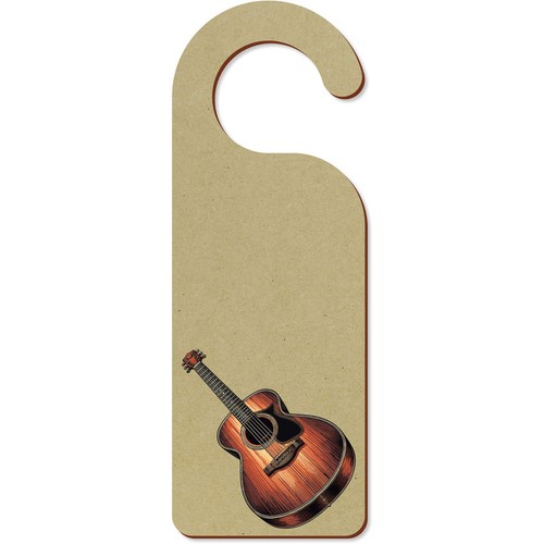 Acoustic guitar door hanger - 'acoustic,