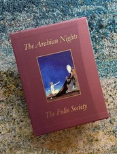 The Arabian Nights Folio Society 1st Print 6 Volume Set, 2 Slipcases
