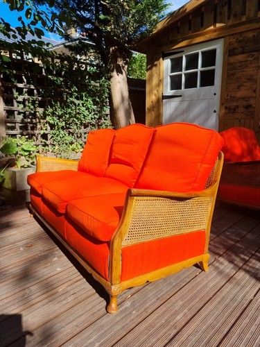 Orange bergere sofa 2 - bergere,