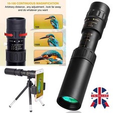 10-300X Zoom HD Portable Strong Long Range Spyglass Monocular Telescope F