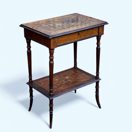 Antique marquetry dressing - antique,