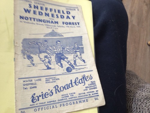 Football programme sheffield - football,