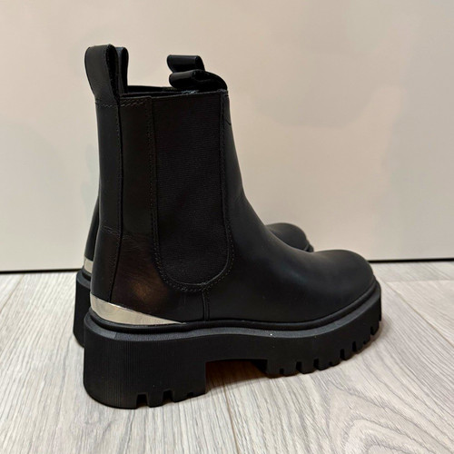 Maje black leather chelsea - maje,