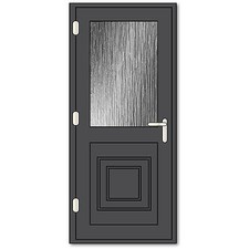 Grey uPVC Single Door