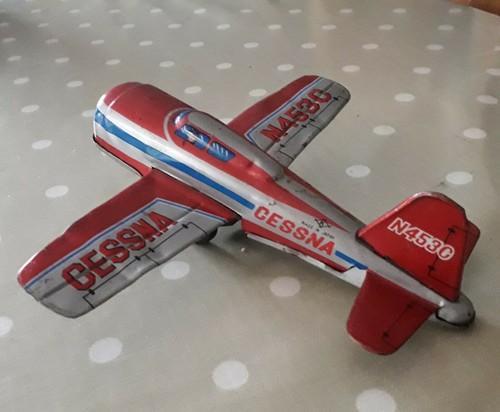 Vintage cessna n453c tin plane - cessna,