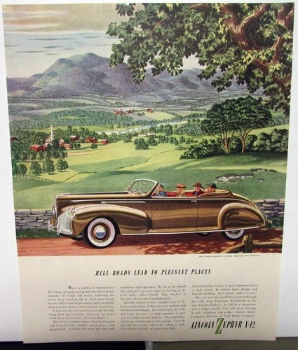 1940 lincoln zephyr - lincoln, v12