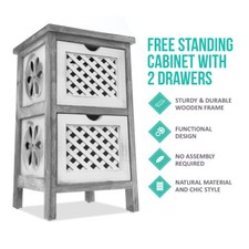 Freestanding 2 Tier Chest of