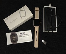 Smart Watch With Built In Alexa Make/recieve Calls Pink Strap Used Twice