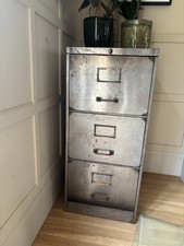 Vintage Steel 3-Drawer Filing