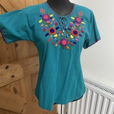 Vintage Embroidered Floral Top