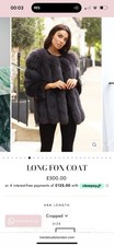 Trend studio long fox coat