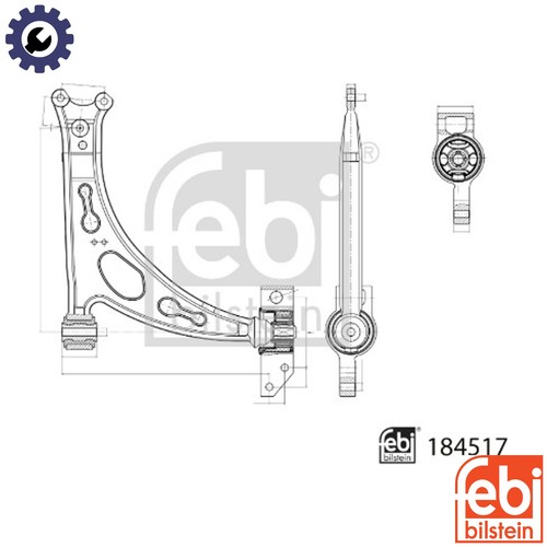 Controltrailing arm wheel - arm,
