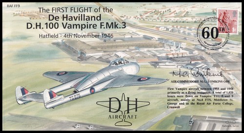 Mark tomkins obe signed - obe, raf