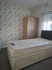 SINGLE DIVAN BED WITH MATRESS