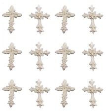 12pcs Edible Fondant White