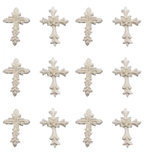 12pcs edible fondant white - 12pcs,