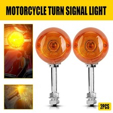 2X Chrome Motorcycle Turn