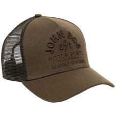 John Doe Trucker Cap Motorbike Motorcycle Casual Wear Hat - Brown Heritage