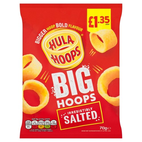 Hula hoops big salted - hoops,