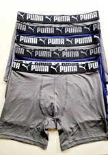 Puma Men's 5 Pack Sport Luxe Boxer Brief Size M new without box
