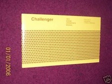 1974 DODGE CHALLENGER FACTORY